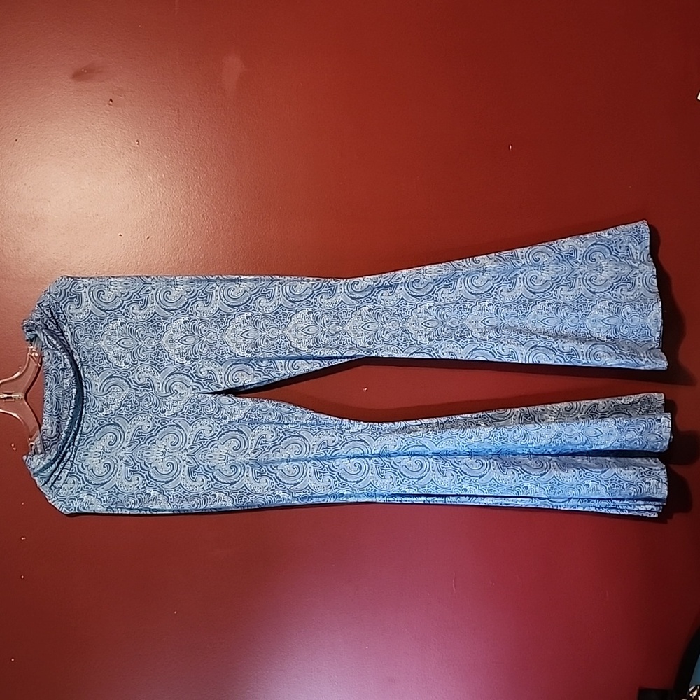 Kantha Bae Open Hands Knit Paisley Bell Bottoms